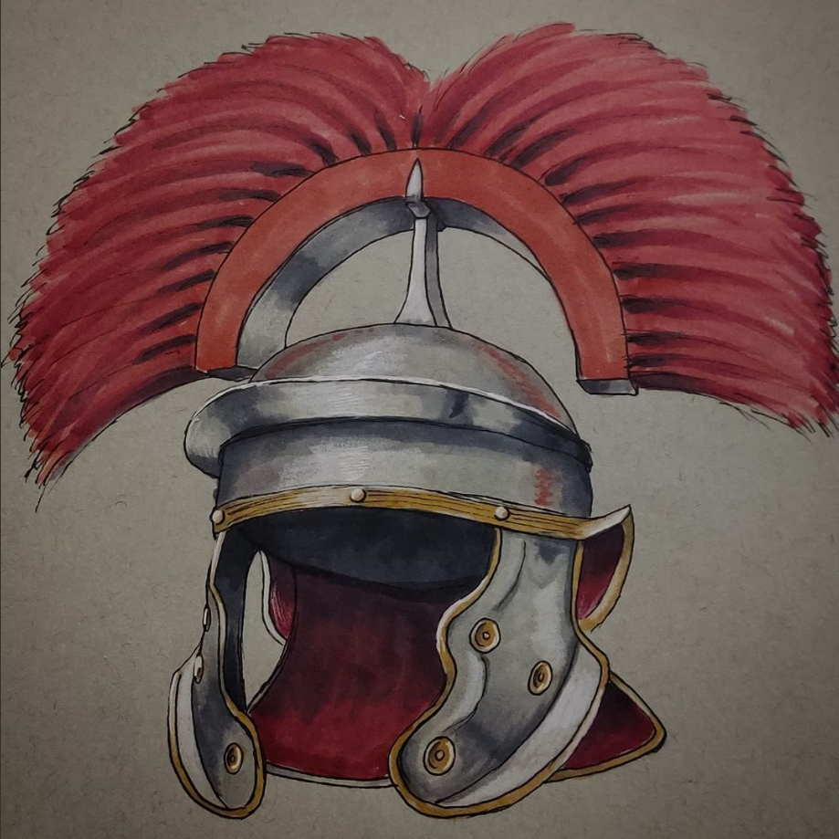 The helmet of a Centurion in the Teccan Legions