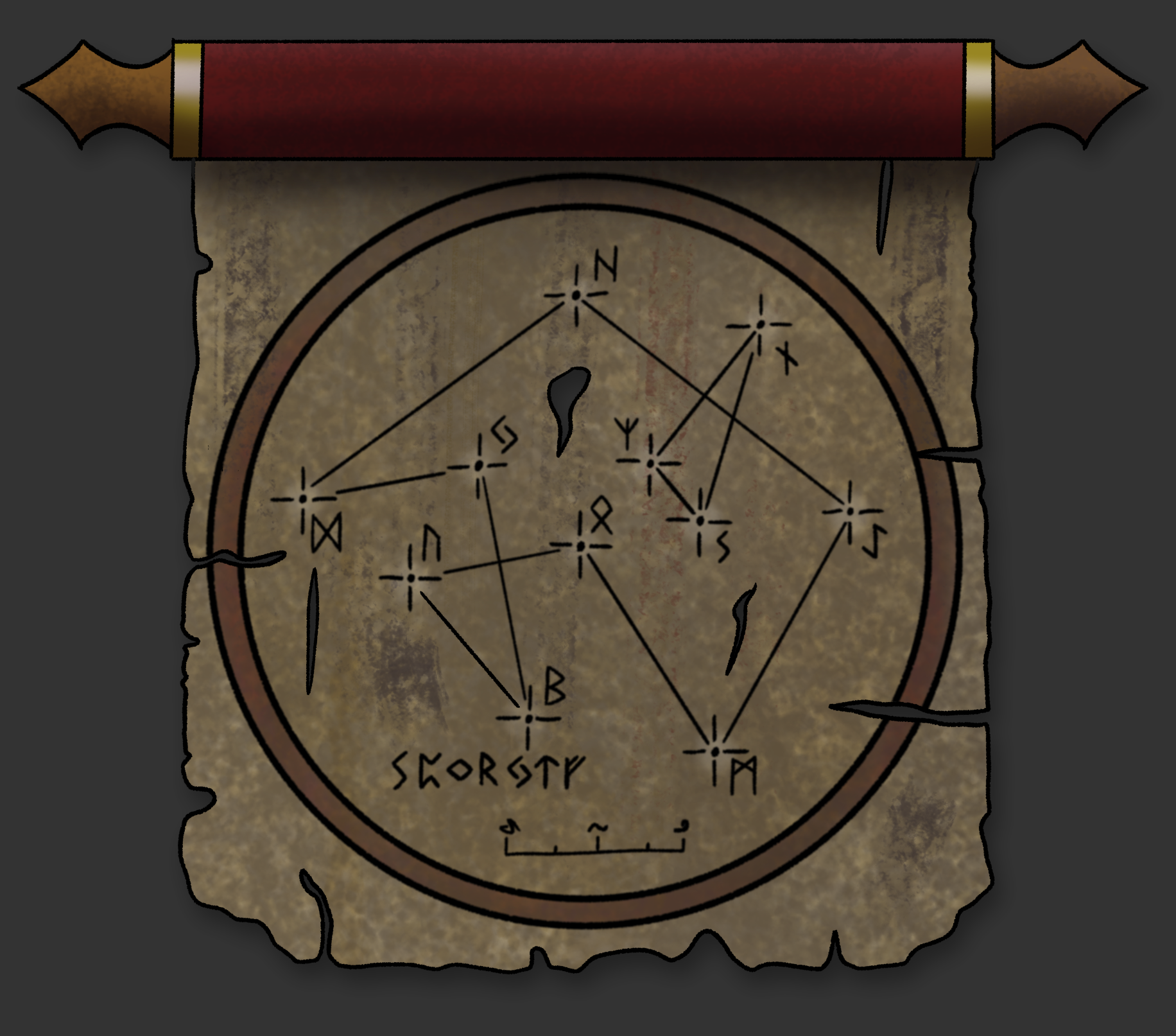 Ancient Star Chart Scrolls